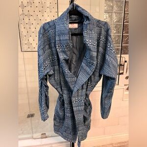 Zara Man Blue Denim Couture Jacket